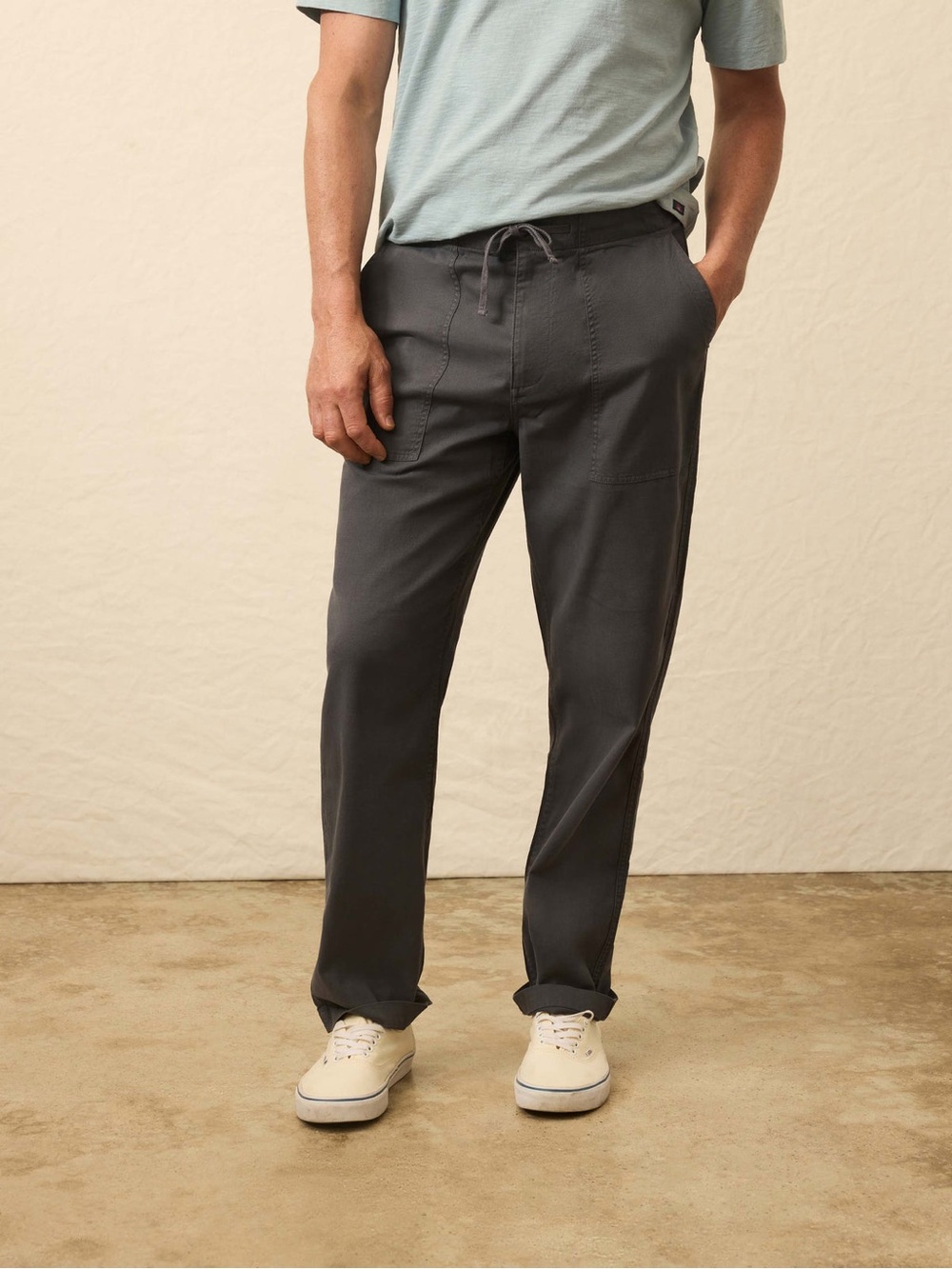 FAHERTY Dune Utility Pant - Graphite Tide